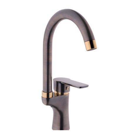 Aden Granada Mix Kuğu Lavabo Bataryası - Füme Altın 2225021-FA