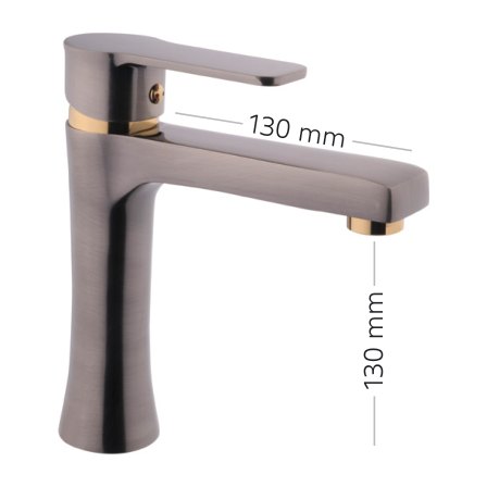 Aden Granada Mix Lavabo Bataryası - Füme Altın 2225022-FA