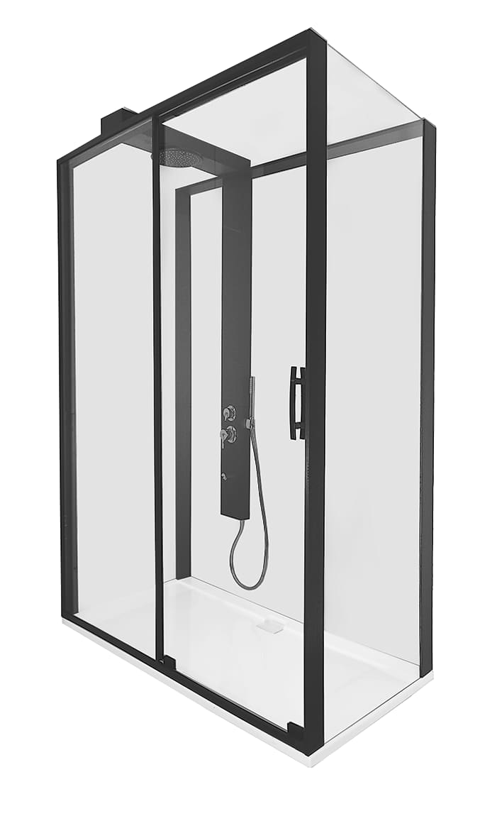 Zest Sliding Kompakt Duş Ünitesi Mat Siyah 59880022000